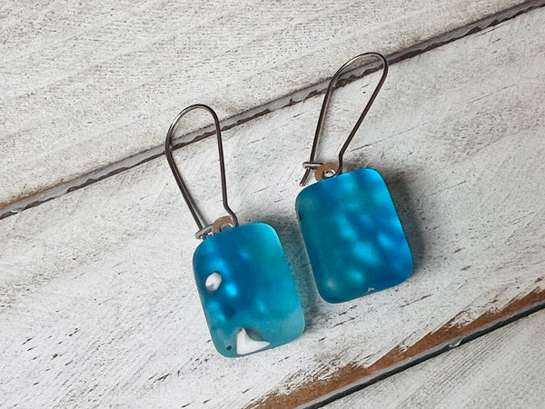 Fused Glass Earrings~ Turks and Caicos