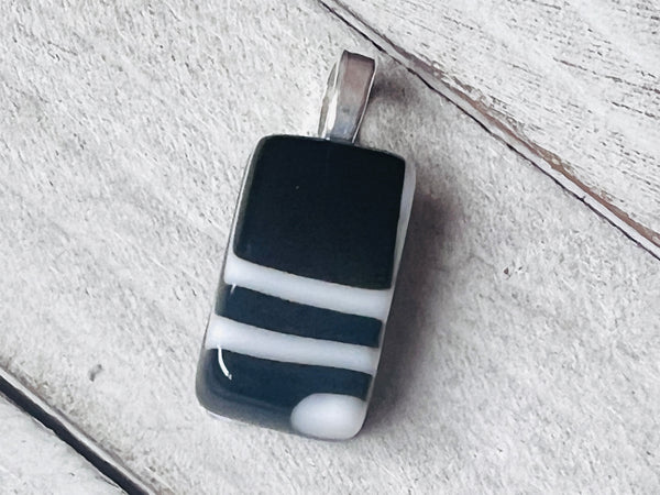 Fused Glass Pendant~ Be Bold