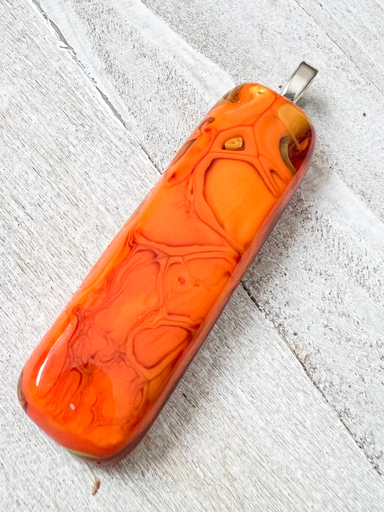 Fused Glass Pendant~ Meet me at Sunset