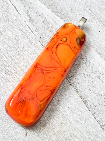 Fused Glass Pendant~ Meet me at Sunset