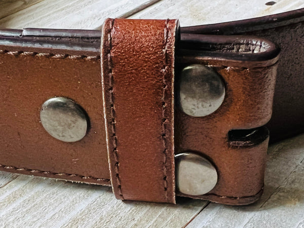 Belt strap ~ Medium Colored Brown worn