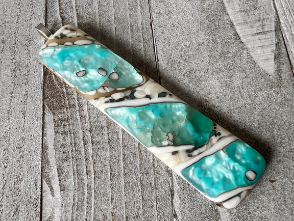 Azure Shoreline Collection. 4.2in Bar Pendant