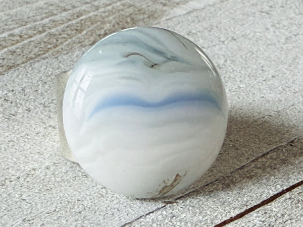 The Cirrus Sky Collection Adjustable Ring .8 length