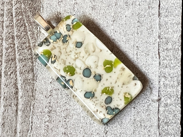 Fused Glass Pendants~Treasures In The Sand