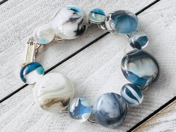 Fused Glass Bracelet ~In The Flow