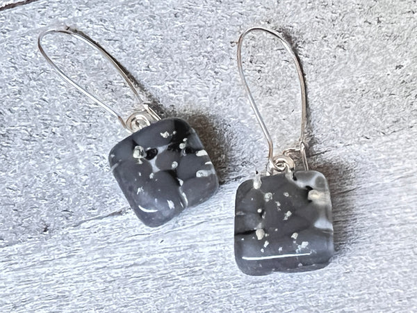 Fused Glass Earrings~ Coast Of Marseille