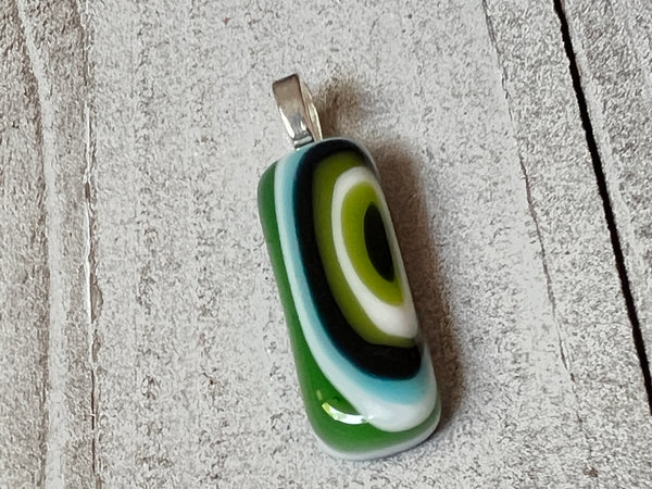 Fused Glass Pendant~ Be Bold