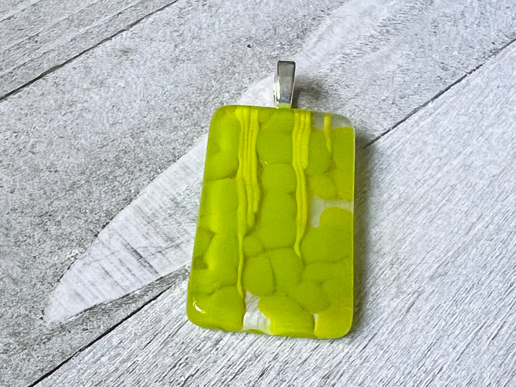 Fused Glass Pendant ~ Carefree Caribbean