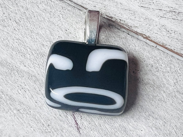 Fused Glass Pendant~ Be Bold