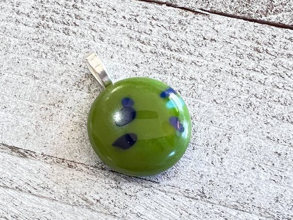 Fussed Glass pendant ~Hiking the Horicon Marsh