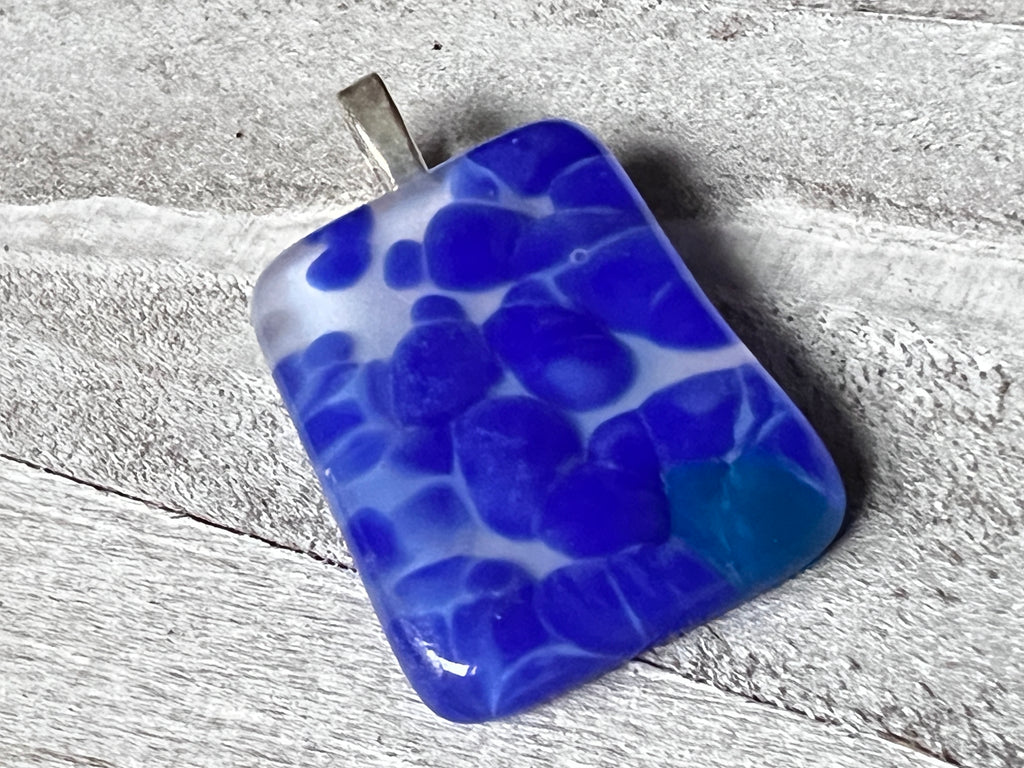 Fused Glass Pendant~ Coast Of Marseilles