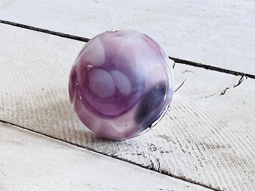 Purple Glass Adjustable Ring