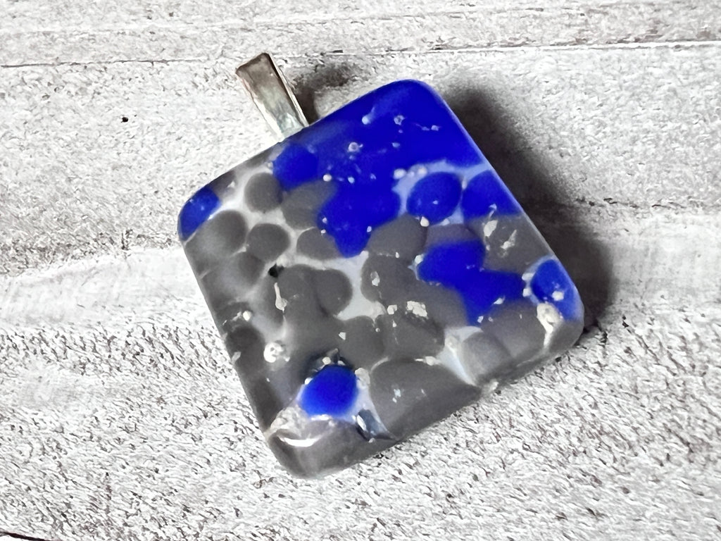 Fused Glass Pendant~ Coast Of Marseilles