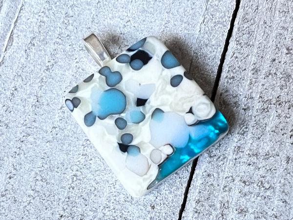 Fused Glass Pendant~ Turks and Caicos