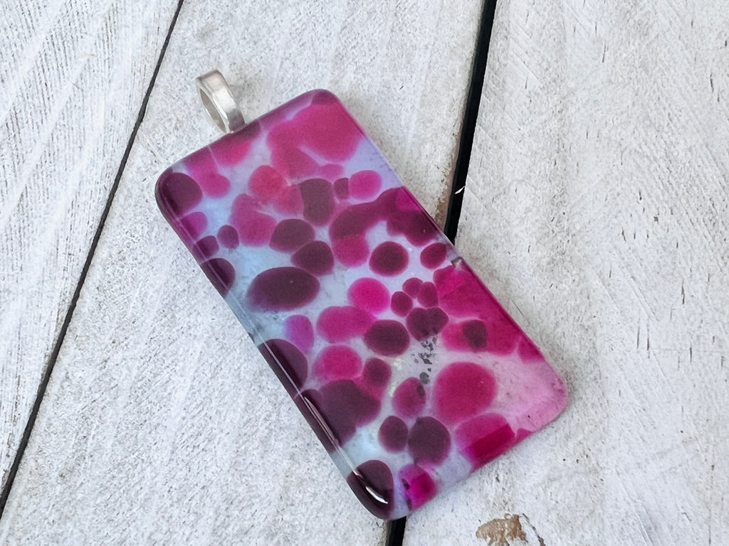 Dark Pink and Blue Pendant