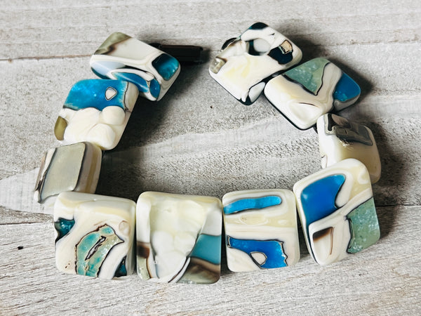 Fused Glass Bracelet~Oyster Collection