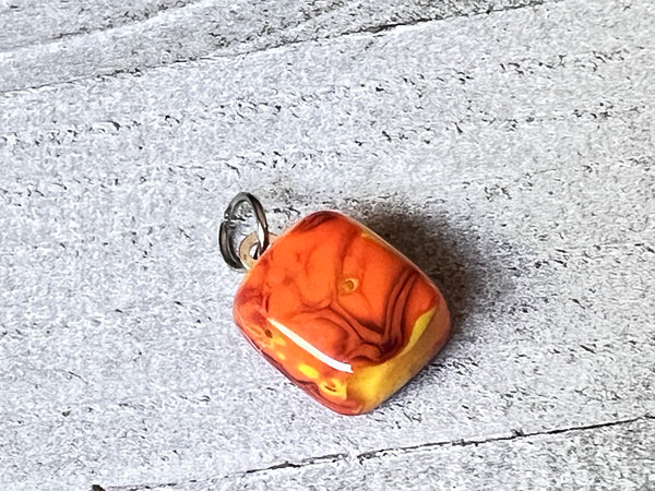 Fused Glass mini pendant~Meet me at Sunset