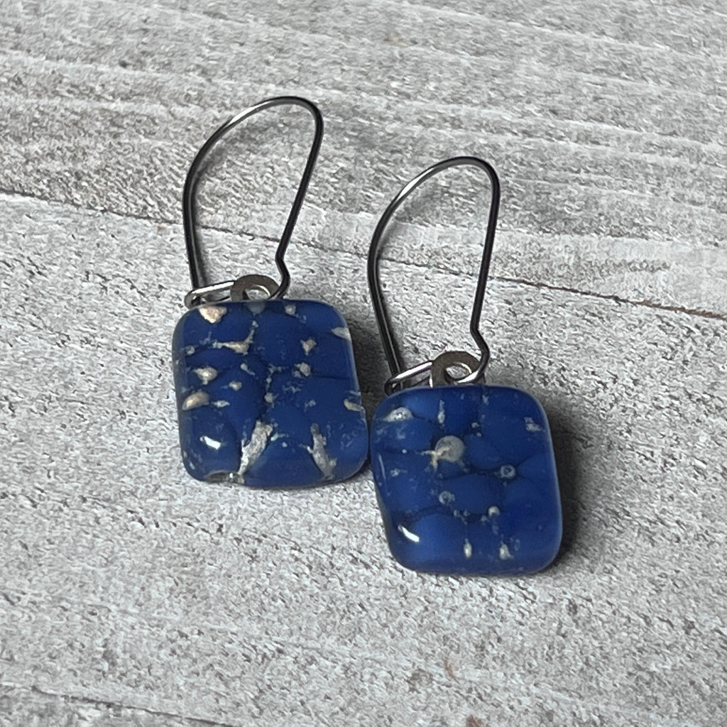 Fused Glass Earrings~ Coast Of