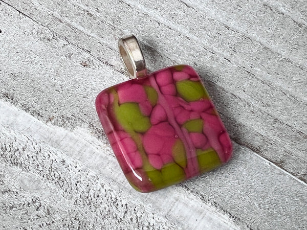 Fused Glass Pendant~Watermelon