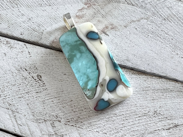 Fused Glass Pendant~Oyster Collection