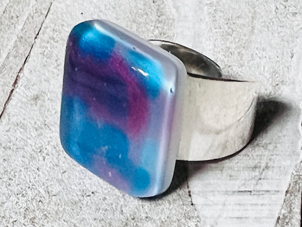 Fused Glass Ring~Sunrise