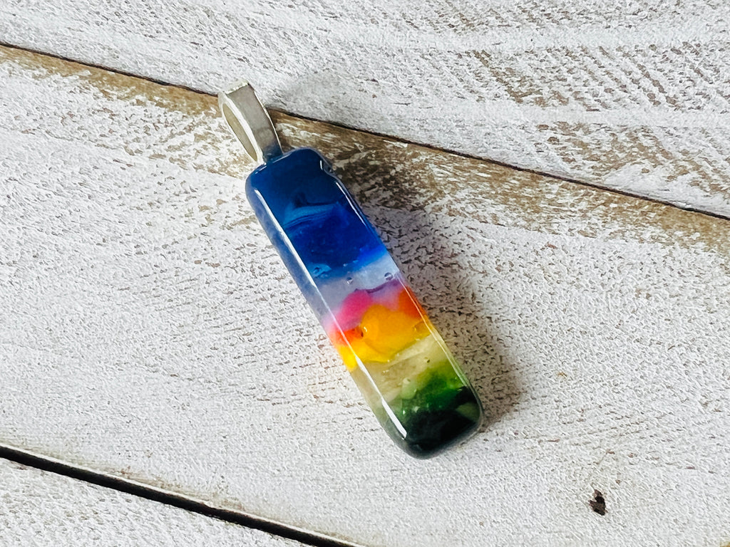 Fused Glass Pendant~Arizona Twilight