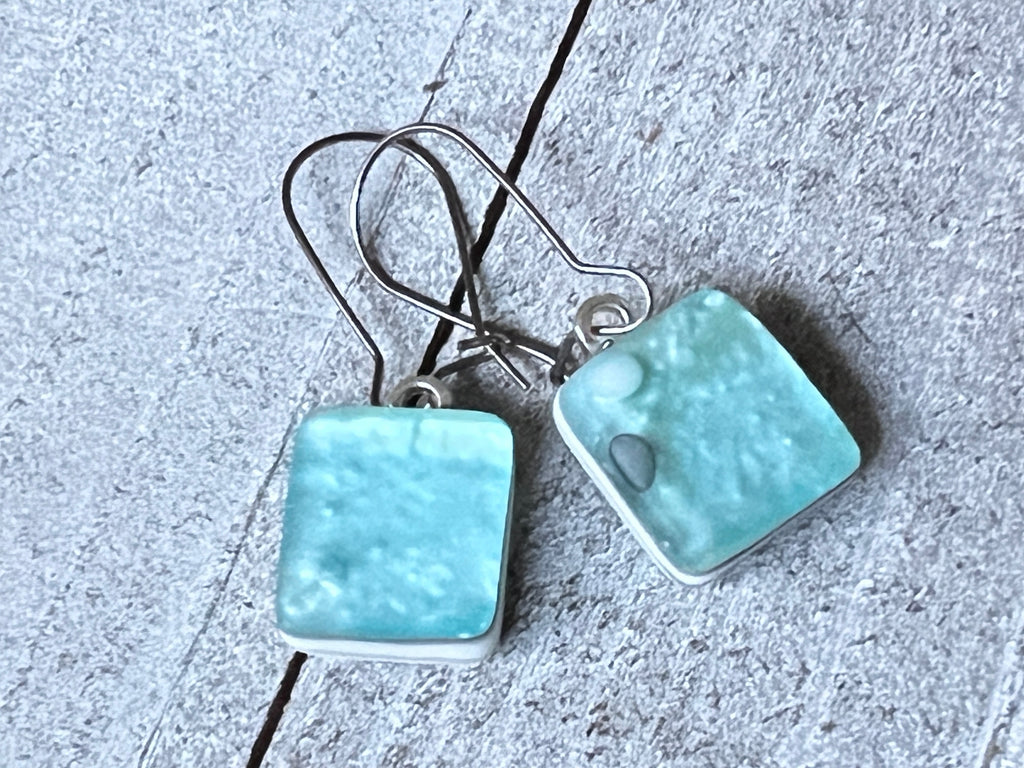 Fused Glass Earrings~Bahama Dreaming