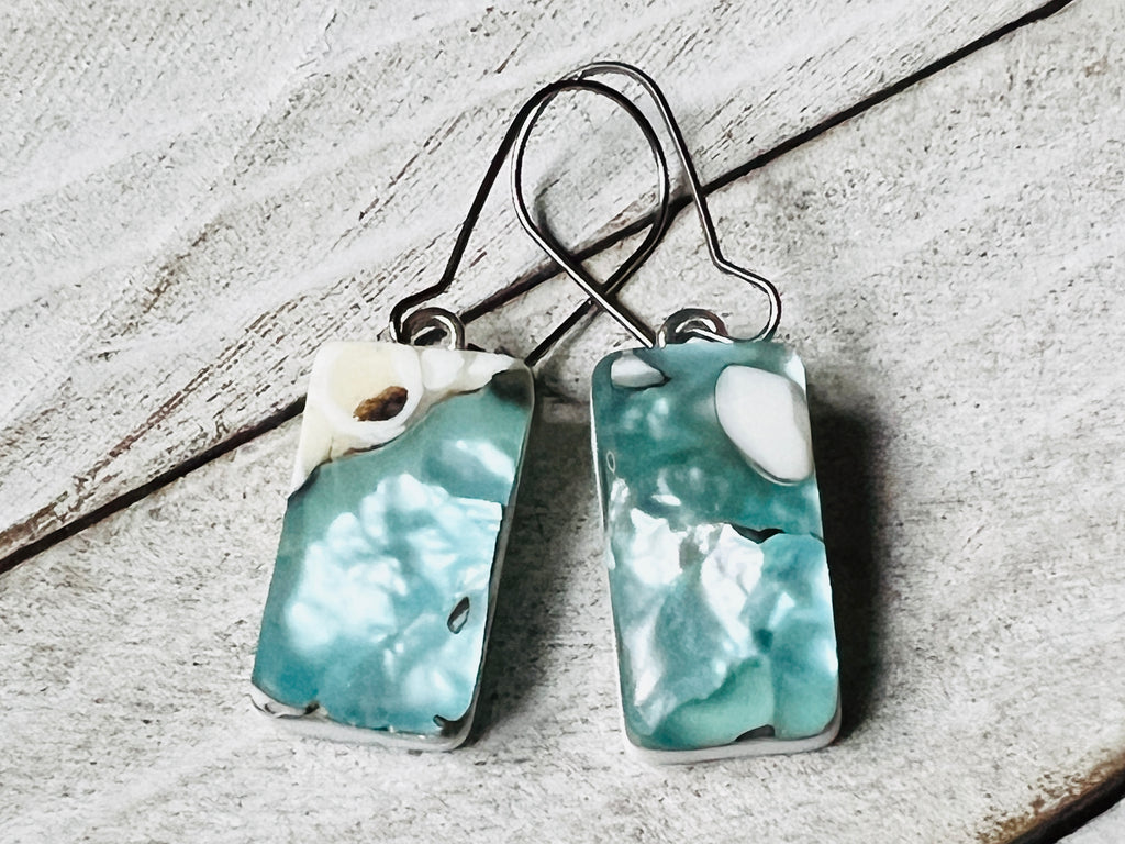 Fused Glass Earrings~Destined for Destin