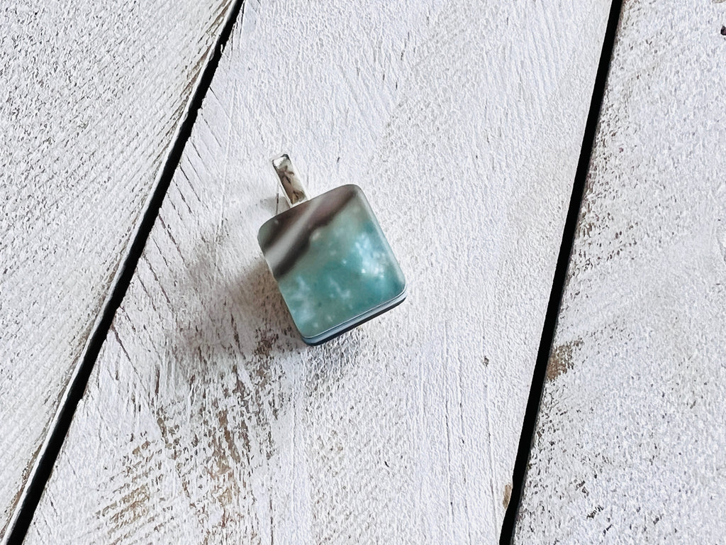 Fused Glass Mini Oyster Pendant