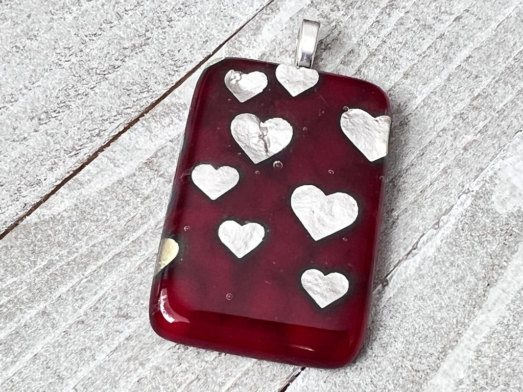 Fused Glass Pendant~Heart Of Glass