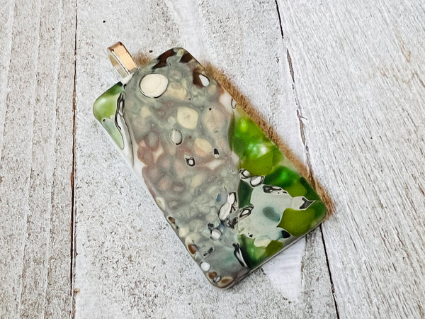 Glass Pendant~ Envy, oyster collection