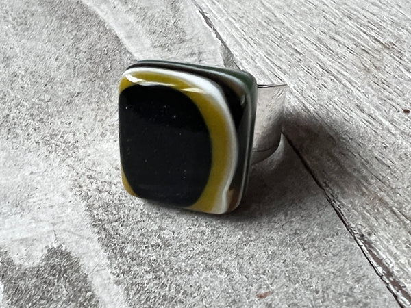 Fused Glass Ring~Fall MOD