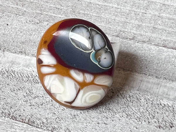 Fused Glass Adjustable Ring~ In The Flow