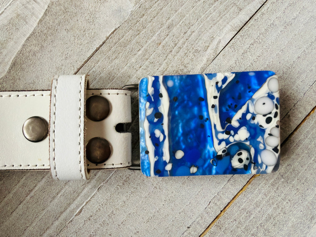 Blue Oyster Belt Buckle