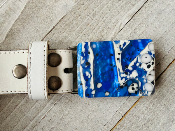 Blue Oyster Belt Buckle