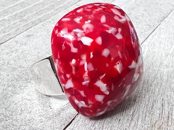 Fused Glass Ring~Spread The Love