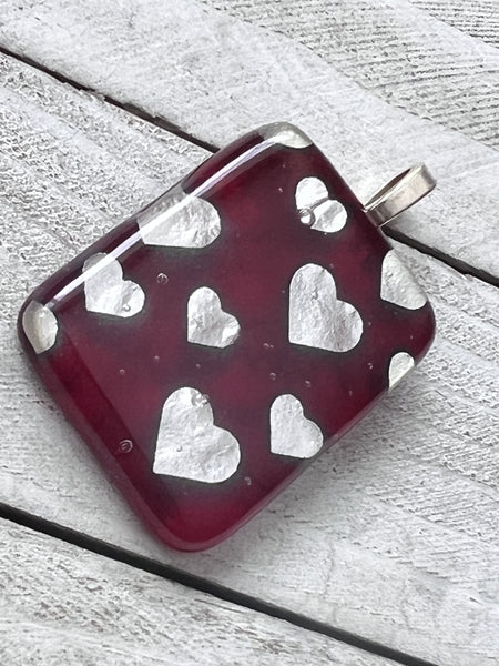 Fused Glass Pendant~ ♥️