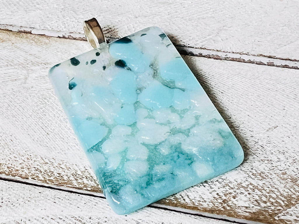Fused Glass Pendant~Southern Sky