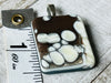 Fused Glass Pendant~ Copper oyster collection