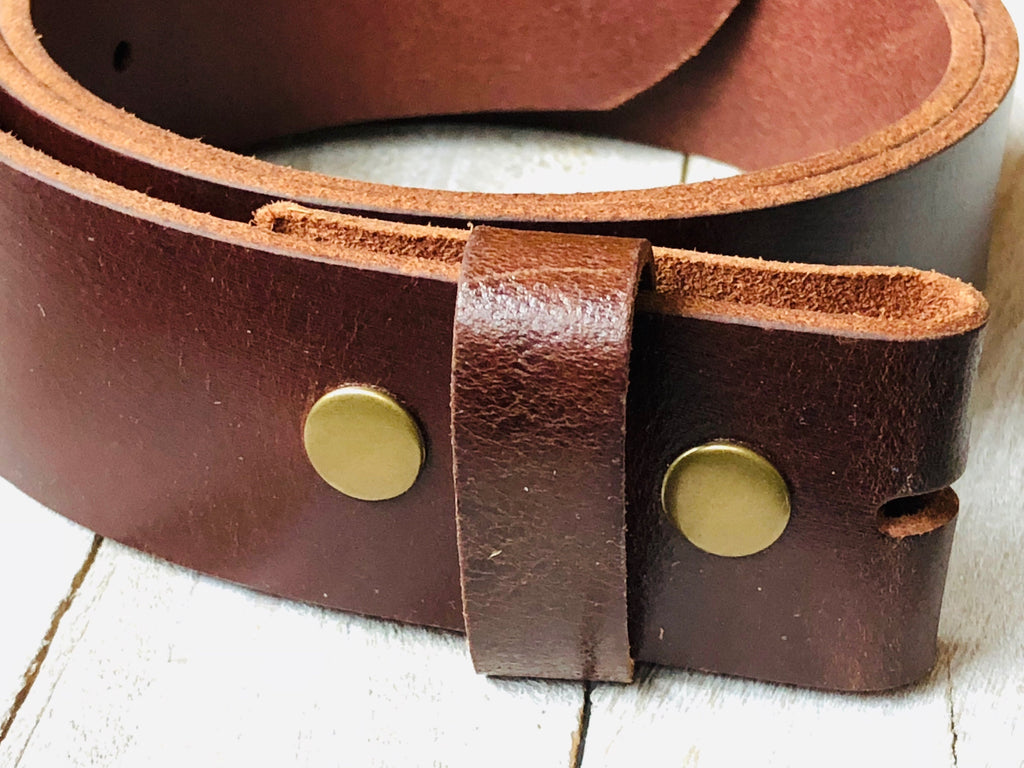 38’ Belt strap ~ solid brown